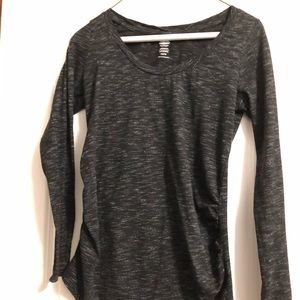 Heather black longsleeve maternity tee size XS